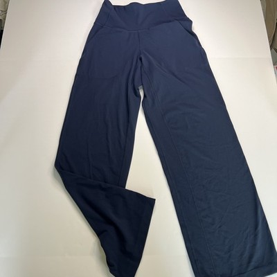 Lululemon Women's Navy Blue Align Wide Leg Pants With Pockets Size 4