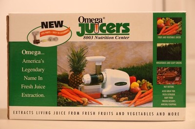 Omega Electric Juicer 8003 Nutrition Center For Household And Commercial Use