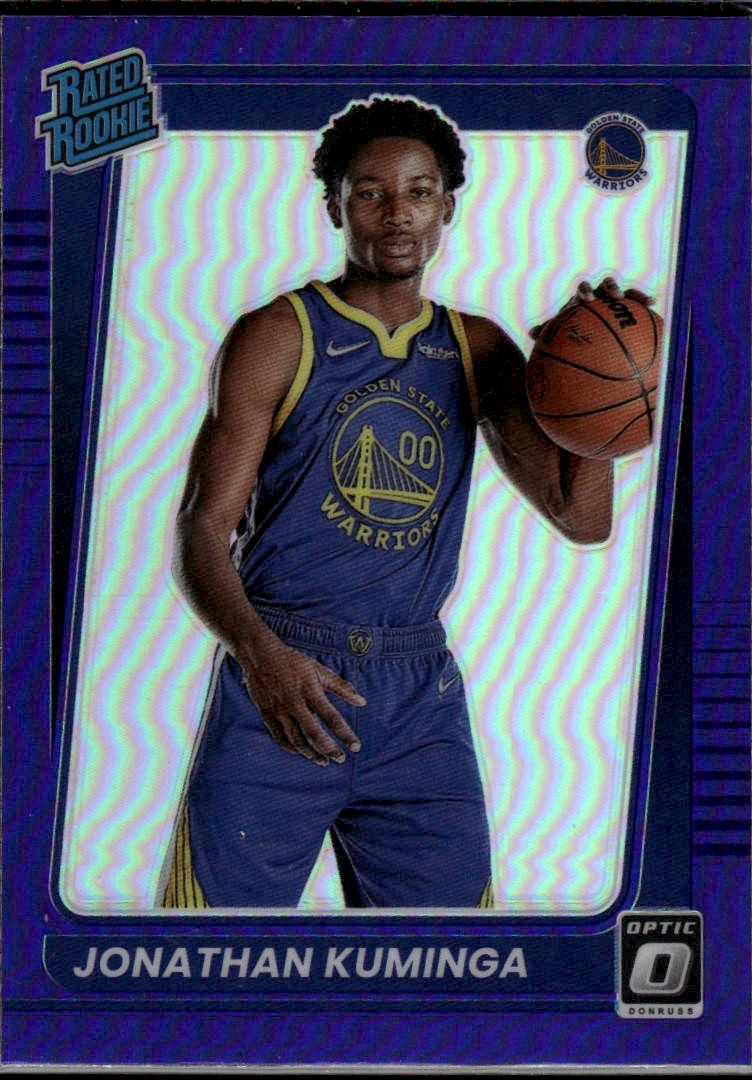 Jonathan Kuminga 2021-22 Donruss Optic Purple Golden State Warriors Rookie #190