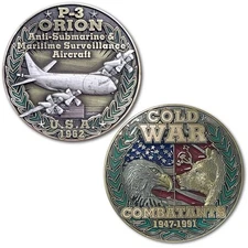 P-3 Orion Anti Submarine Maritime Surveillance Cold War Combatants Coin