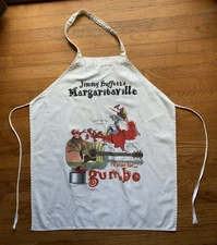 Jimmy Buffett Margaritaville Kitchen Apron Parrot I'll Play for Gumbo