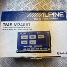 Alpine TME-M740BT VGA Monitor , Bluetooth , gebraucht mit OVP