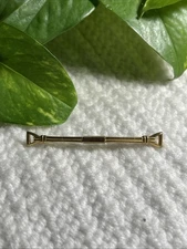 Vintage Gold Toned Collar Bar Clip 2 3/8 Inch