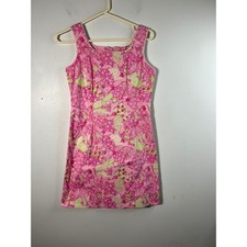 Womens Lilly Pulitzer Vintage y2K Beach Blanket Bingo Sheath Dress 4