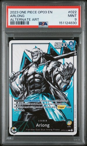 Arlong (Alternate Art) graded PSA 9 for sale on eBay