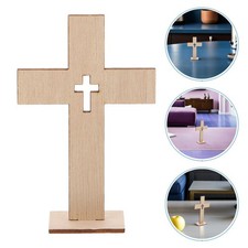 18 Piezas Cruces de Madera para Bautizo Bautizo Decoraciones Cruces para Artesanía