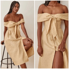 Barrington Linen Dress Reformation size 8