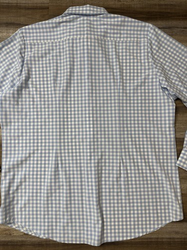 Mizzen + Main Leeward Shirt Mens 2XL Long Sleeve Button Down Gingham Plaid - Picture 5 of 8