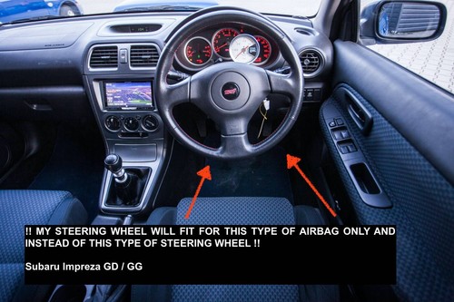 Subaru Impreza custom steering wheel GD WRX STI Forester Legacy - Picture 6 of 8