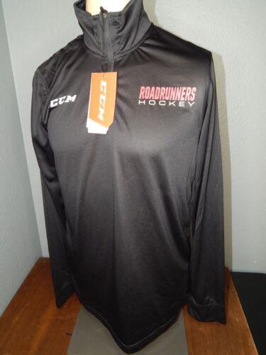 new with tags TUCSON ROADRUNNERS black CCM long sleeve compression shirt men's M - Picture 1 of 8