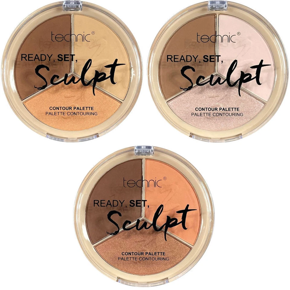Technic Ready Set Sculpt - Contour Palette Bronzer Highlight Contouring Face