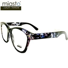NWT 39.99 MIASTO WOMENS VINTAGE THICK FRAME BIG CAT EYE READING GLASSES FLORAL 