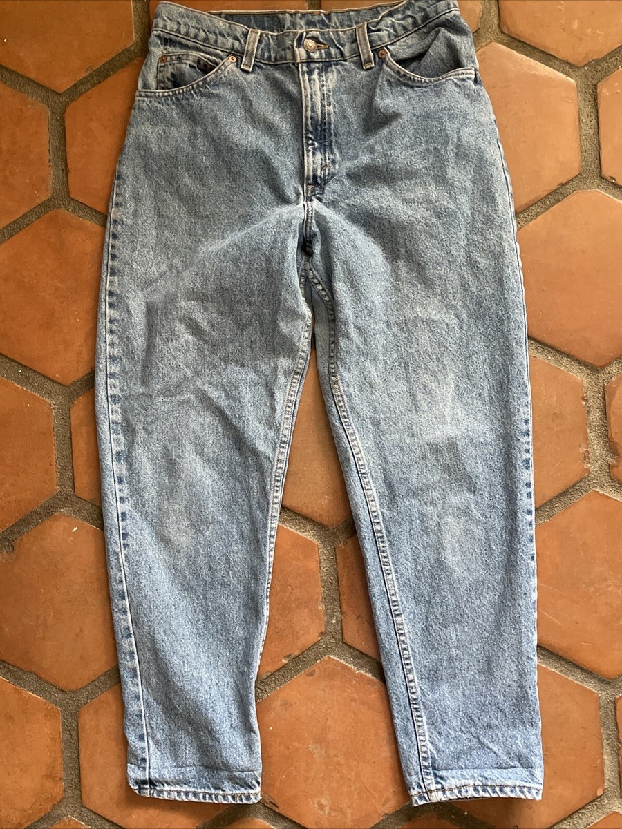 アミン ララ・ライ Vintage Levi's 951 Jeans 12 Light Wash 15951 Relaxed Tapered Leg