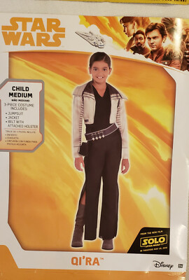 Girl's Disney Star Wars Qi'ra 3 Pc Halloween Costume Outfit Sizes M, L