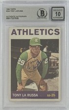 1964 Topps Tony LaRussa HOF Signed Rookie RC Card BAS GEM MINT 10 Autographed