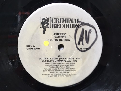 Freeez Featuring John Rocca – I.O.U. 12