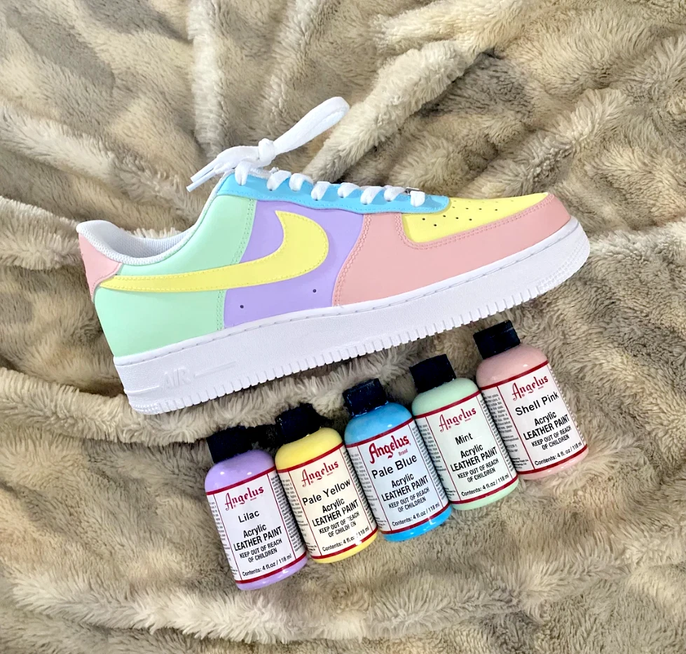 Nike Force 1 Custom Low Easter Pastel Shoes Purple Yellow Green Pink eBay