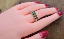 Solid 925 Sterling Silver Paridot Ring Gemstone Jewlry Gift For Her A 29