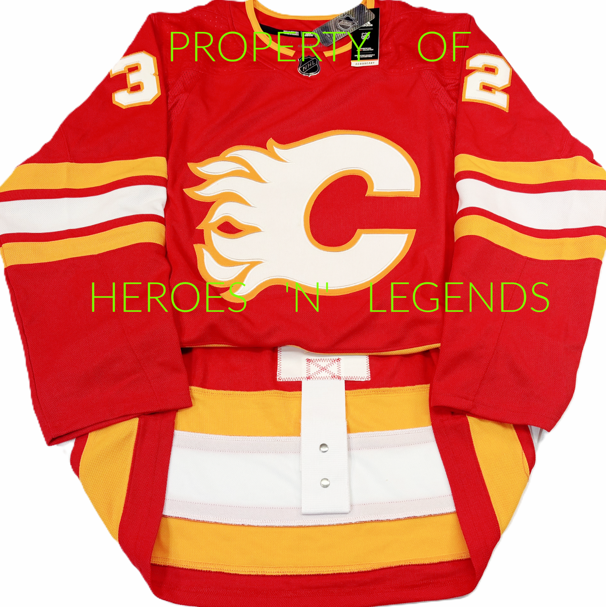 PRO-46-50-52-60 DUSTIN WOLF CALGARY FLAMES NHL LICENSED ADIDAS