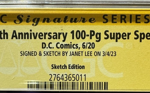 Janet Lee Sketched & Sign Catwoman On Catwoman 80th Anniversary #1 CGC 9.8 - Bild 3 von 7