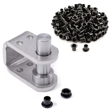 Holster Eyelet Flaring Tool (#8) + 100 (#8-8 Black Eyelets) - Value Combo Kit