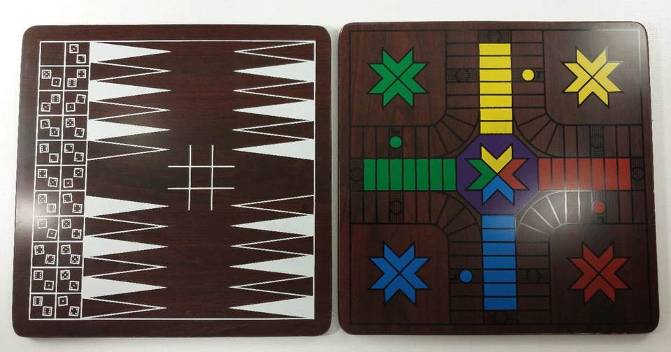 Cardinal 12 In 1 Wood Game Center - Family Favorite Classic Games - COMPLETE - Image 3 of 4