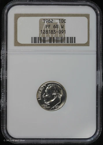 1962 P 10c Proof Roosevelt Dime NGC PF 68 W | White PR