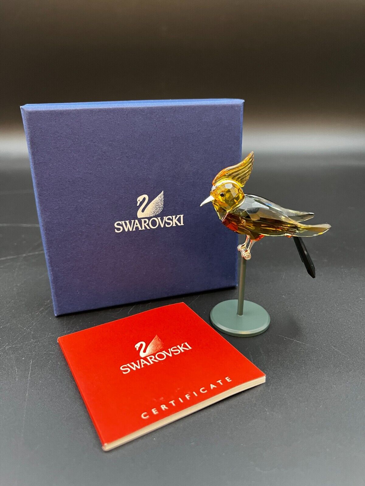 Swarovski Crystal: Paradise Bird Collection - Topaz Bonriki Figurine w/Box