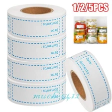 Removable Freezer Labels Date Contents Food Storage Self-Adhesive Paper Stickers