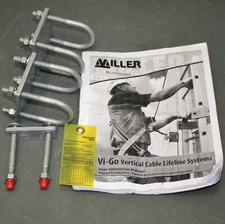 (2) Honeywell Miller Clamp Assembly TRRCA, 3/8" Thread, 1-5/8" ID, Vi Go Systems