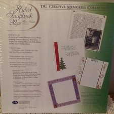 Creative Memories 12 x 12 White Ruled Scrapbook Pages RCM-12R Old Style Journal