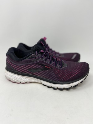 brooks ghost 12 womens black hollyhock pink