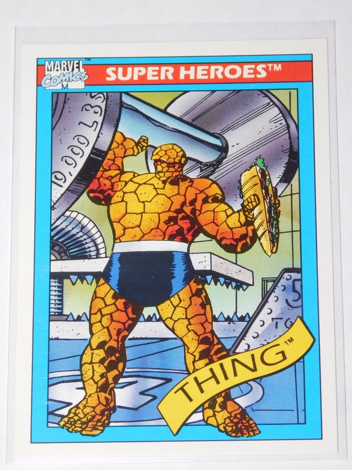 1990 IMPEL MARVEL UNIVERSE SERIES 1 THE THING CARD #6