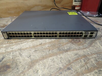 Cisco WS-C3750-48PS-S 48 Port PoE Switch TESTED