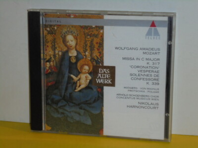 CD - MOZART - MISSA IN C MAJOR K 317 - VESPERAE SOLENNES DE CONFESSORE K 339