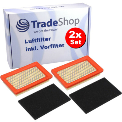 4in1 Filter-Set: 2x Luftfilter + 2x Vorfilter für Viking MB 4 RT, MB 4 RV