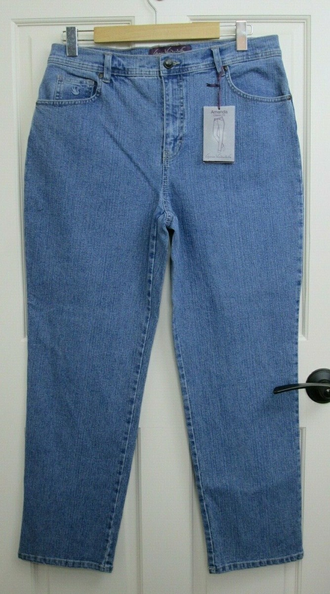 その他 K NWT Gloria Vanderbilt Amanda Jeans Womens Size 14 Short 33x28