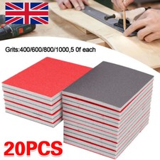 20Pcs Sanding Pads Paper For Body Car Round Fine Sandpaper UK