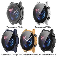 For Amazfit GTR3PRO Watch Case TPU Tempered Glass Integrated Protective Case
