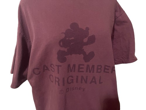 Vintage Disney Cast Member Original Brown T Shirt Size Large RARE - Picture 3 of 16