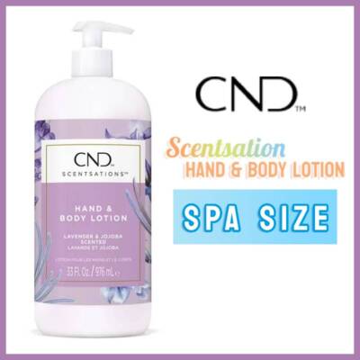 CND Scentsation Hand & Body Lotion NEW DESIGN 33fl oz [Lavender & Jojoba]