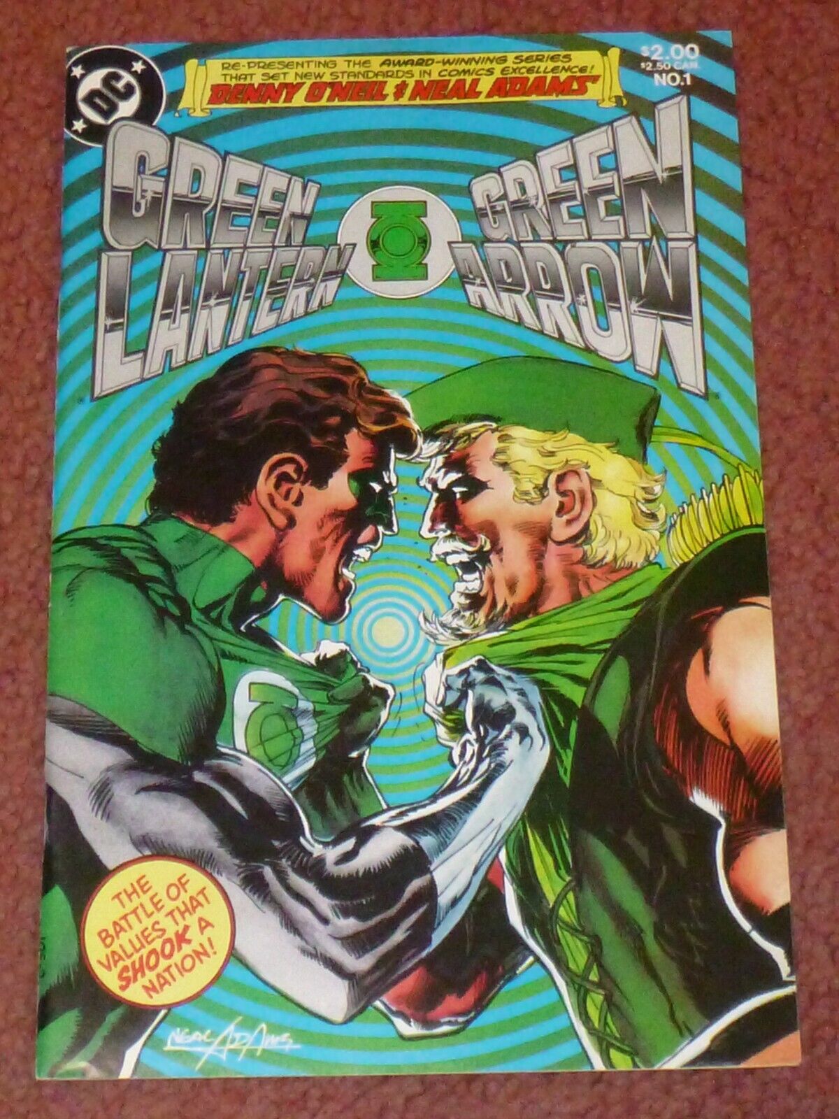 GREEN LANTERN / GREEN ARROW #s 1 - 7,  Reprints of GL 76-89 (DC, 1983-1984)