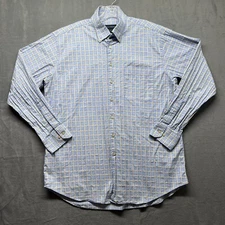 Scott Barber Shirt Mens XL Blue Button Down Preppy Classiccore Dadcore Business