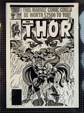 Production Art THE MIGHTY THOR #299 cover, KEITH POLLARD art, 8.5x11