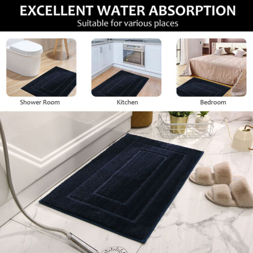 20"×31" Bathroom Mat Absorbent Soft Bath Mat Thickened Non-Slip Rug Floor Carpet - Picture 24 of 61