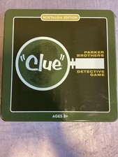 CLUE Board Game Nostalgia Edition in Collectible Tin COMPLETE