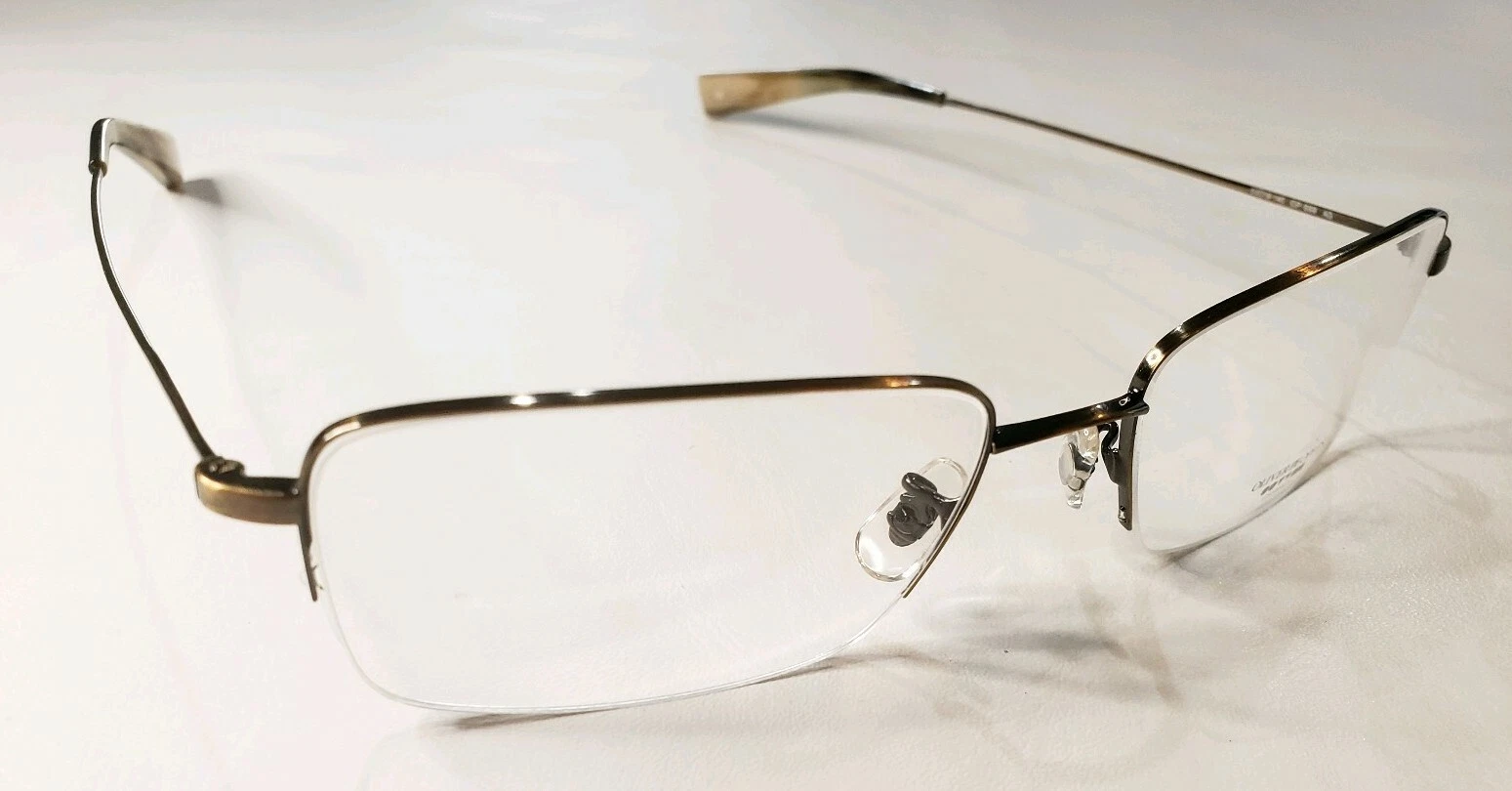 Oliver Peoples OP 669 RX Eyeglasses Matte Antique G 53 18 145 Made in Japan