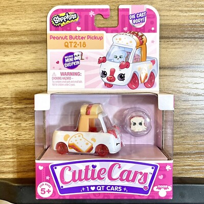 Shopkins Cutie Cars Peanut Butter Pickup QT2-18 Series 2 Die Cast Brand New