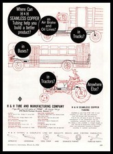 1954 H & H Tube & Manufacturing Co. Seamless Copper Tubing Detroit MI Print Ad