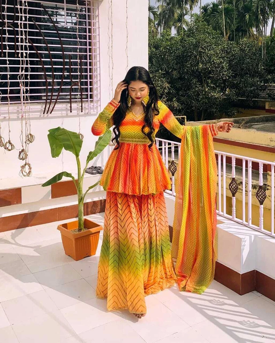 BOLLYWOOD INDIAN PAKISTANI ETHNIC PARTY WEAR PURE GEORGETTE